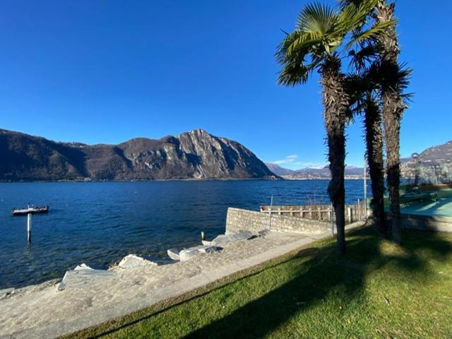 Ferien am Luganer See Suits Bissone Exterior foto